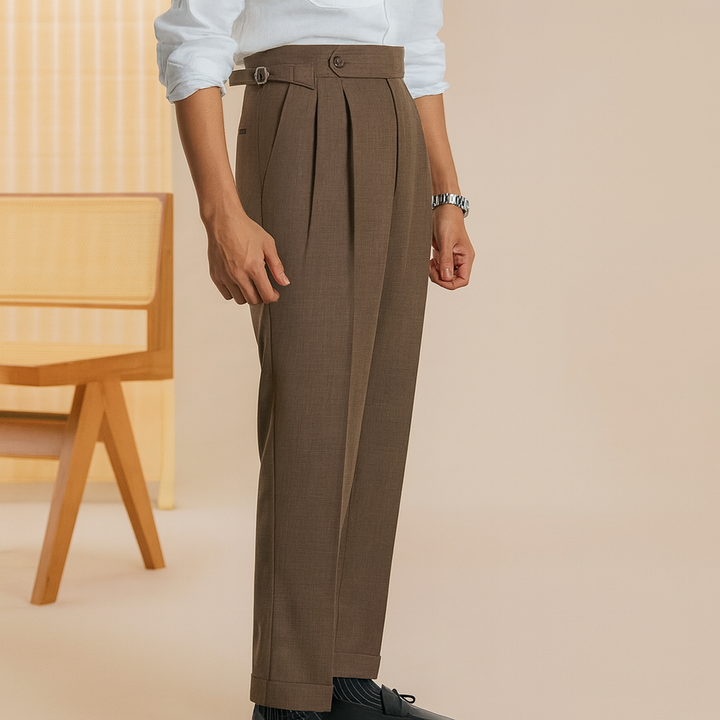 Geklede herenbroek met hoge taille - Ravel