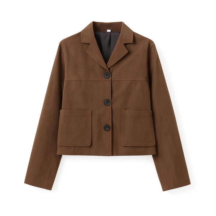 Kort suède damesjack - Maeris