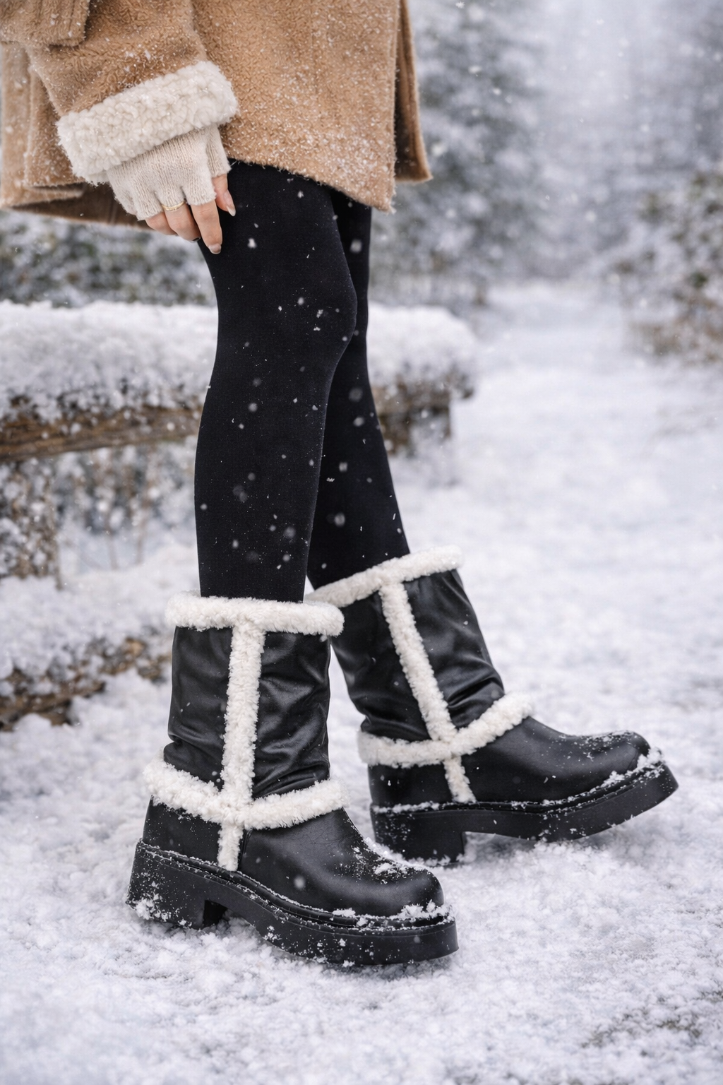 Winterlaarzen voor dames met zachte voering - Elsbethr