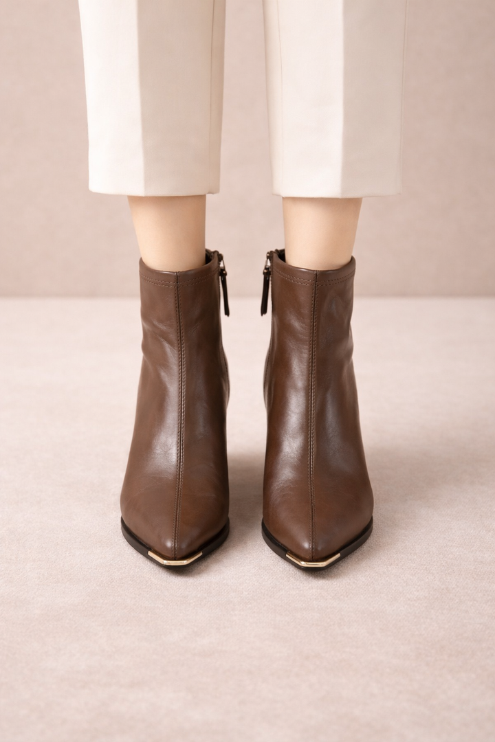 Dames enkellaarsjes met spitse teen - Baeza