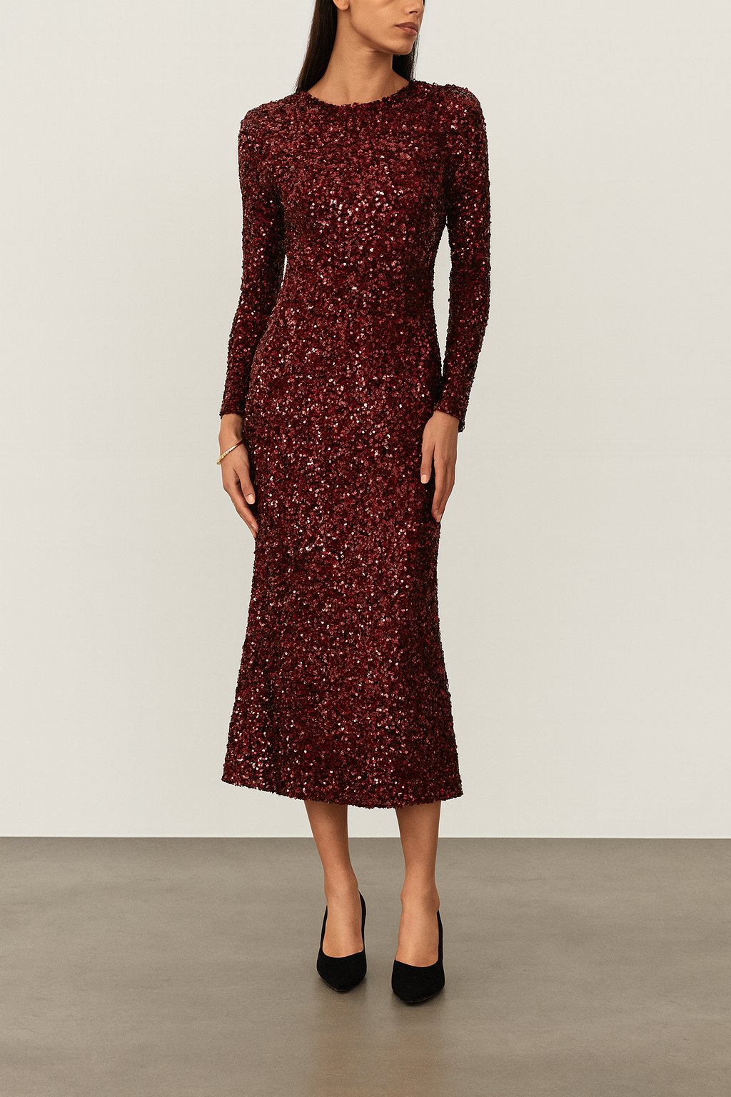 Feestjurk voor dames met pailletten - Elissa