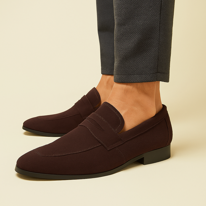 Herenschoenen met suède-effect en minimalistische stijl - Kenjiro