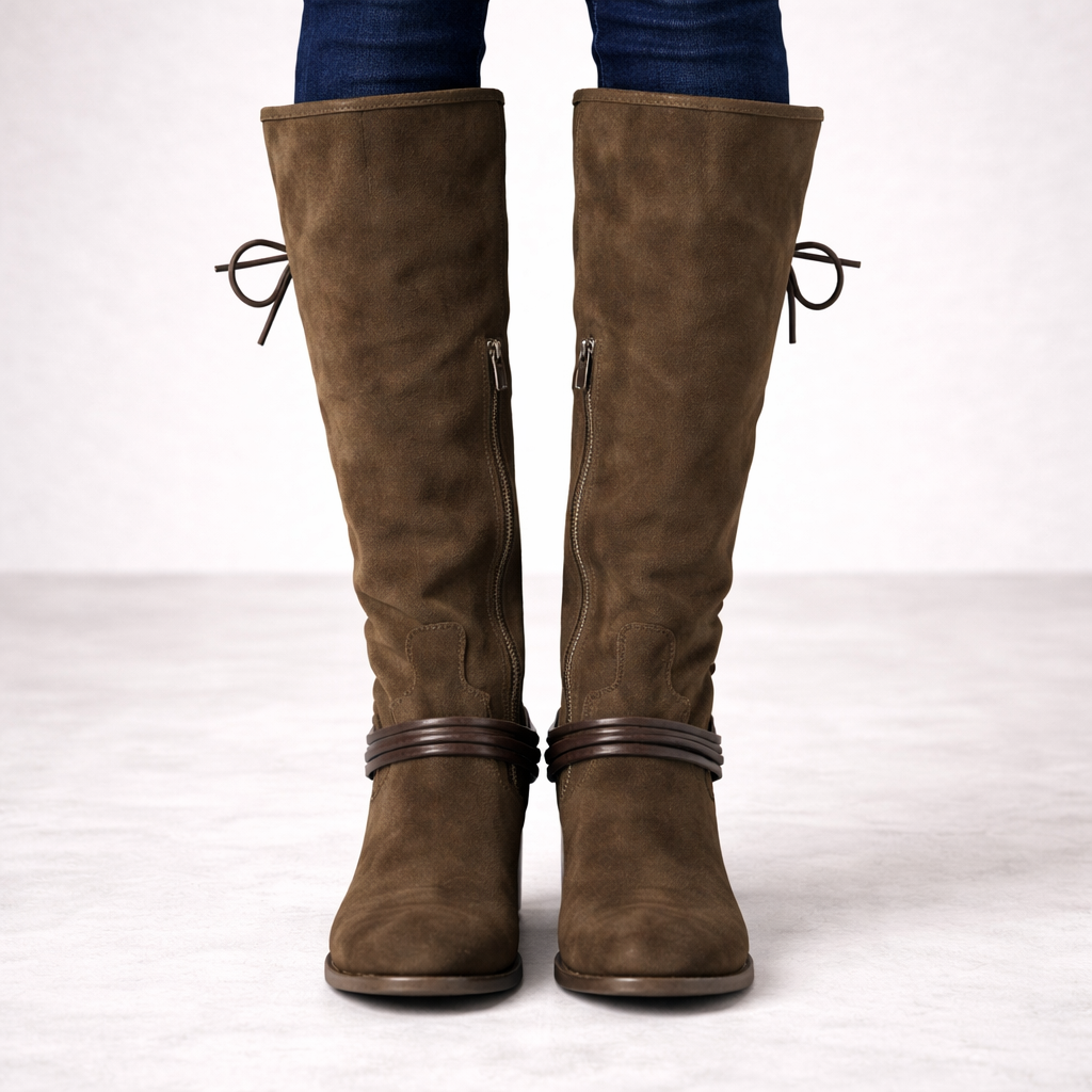 Hoge veterlaarzen voor dames - Sheryl