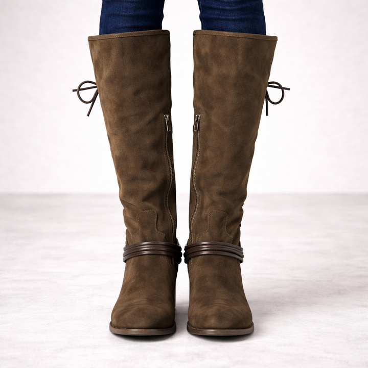 Hoge veterlaarzen voor dames - Sheryl