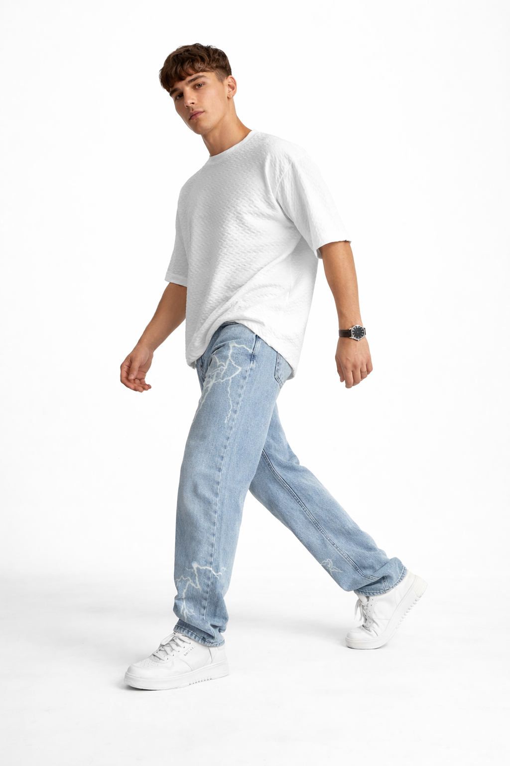 Rechte jeans met print - Svenrik