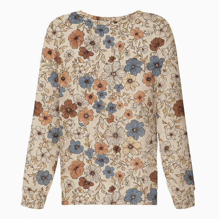Casual blouse met bloemenprint en lange mouwen - Lorine
