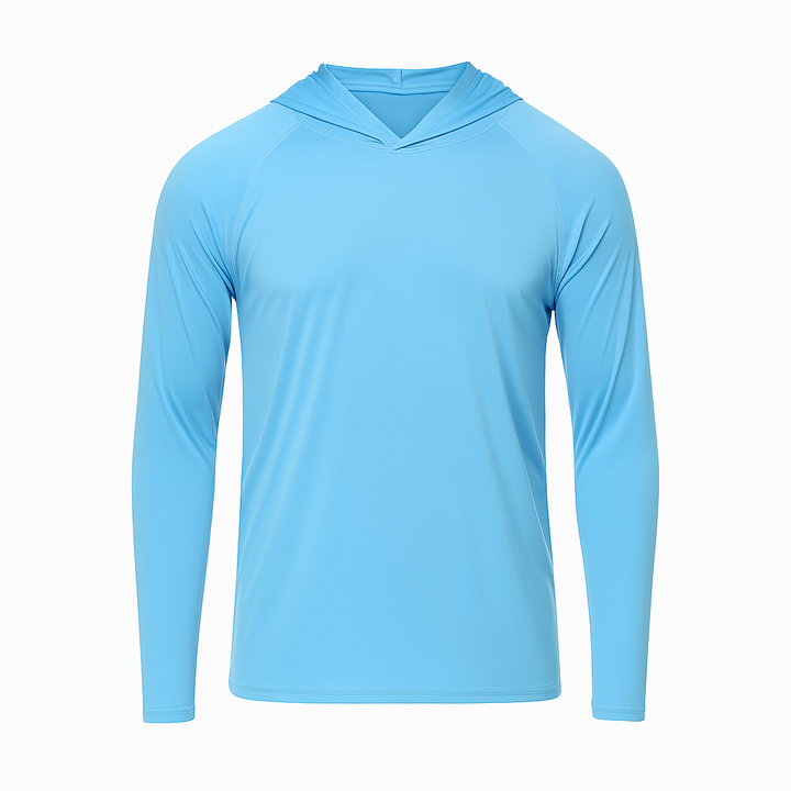 Heren-T-shirt met lange mouwen en capuchon - Drogus