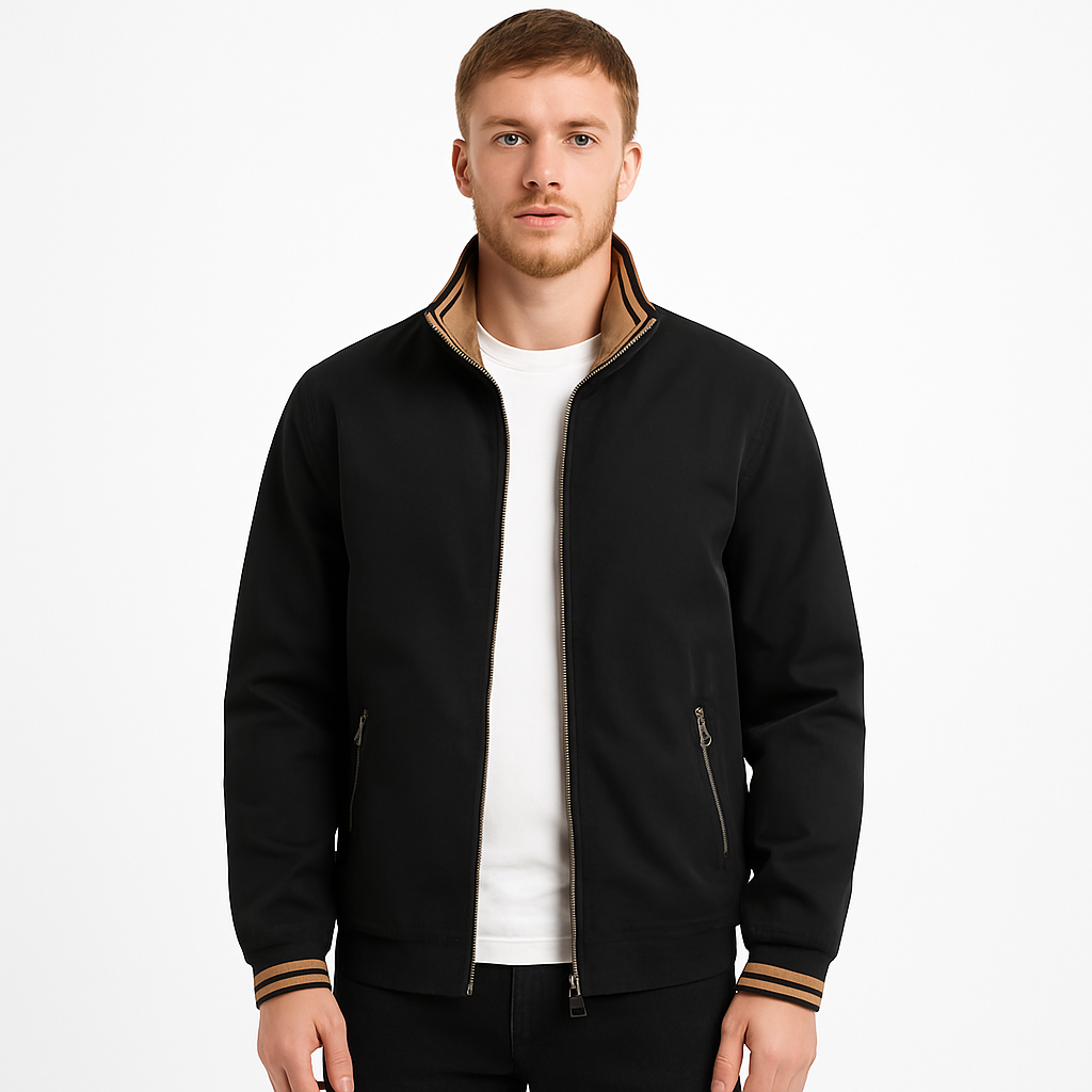 Lichtgewicht casual herenjack met rits - Maldini