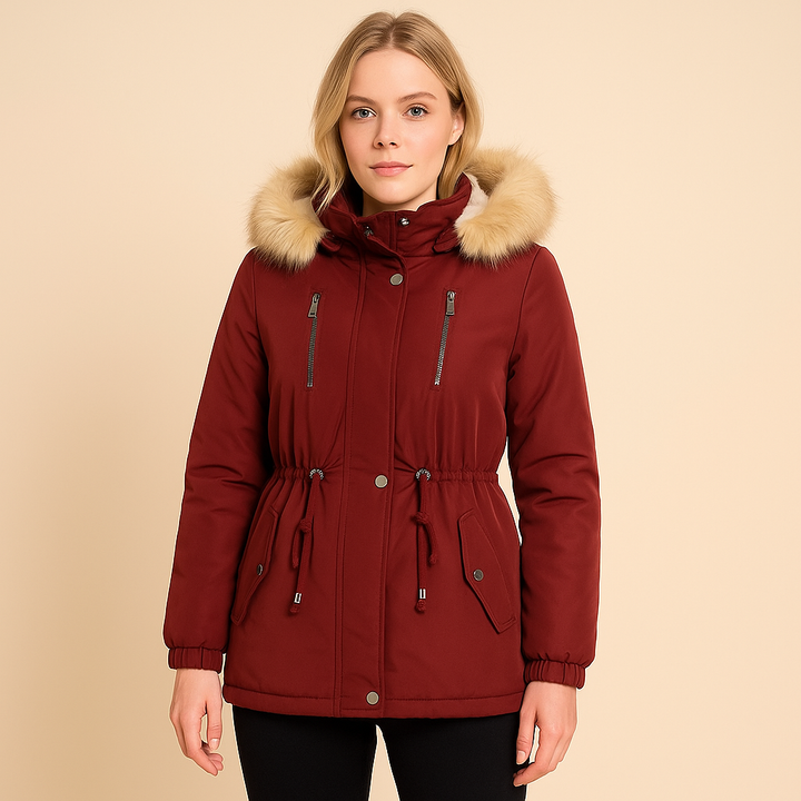 Damesjas met afneembare capuchon met thermo-effect - Lyrane