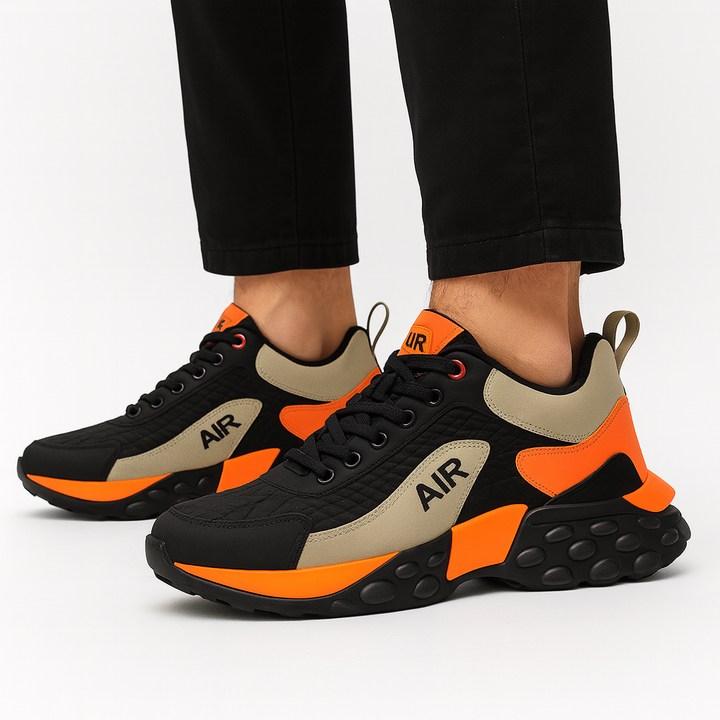 Sneakers met hoge reliëfzool - Varek