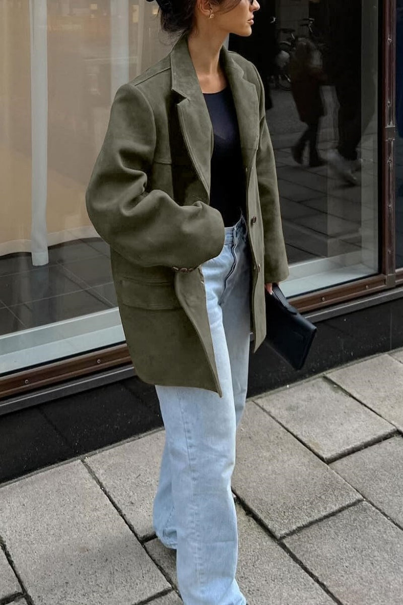 Blazer in veganistisch leer voor dames - Colette