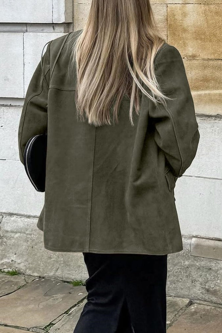 Blazer in veganistisch leer voor dames - Colette