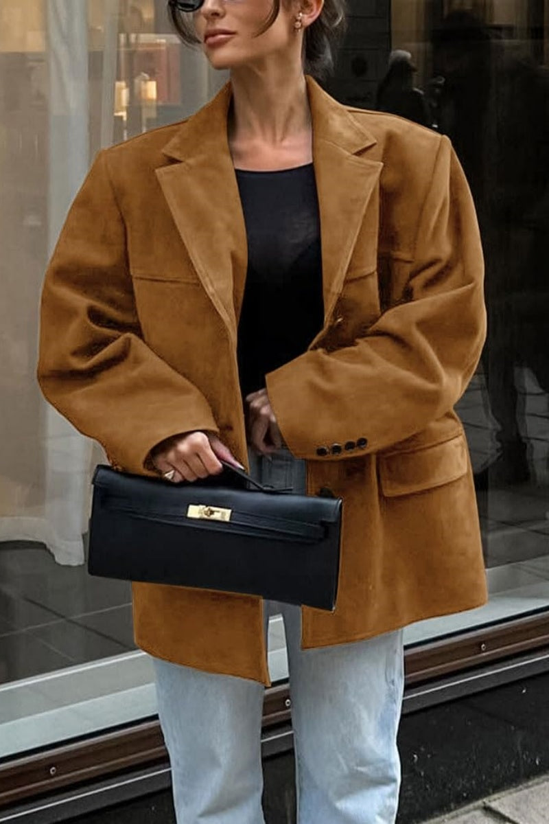 Blazer in veganistisch leer voor dames - Colette