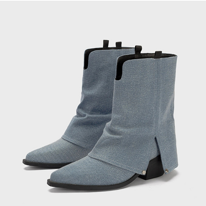 Denim cowboylaarzen voor dames - Sarah