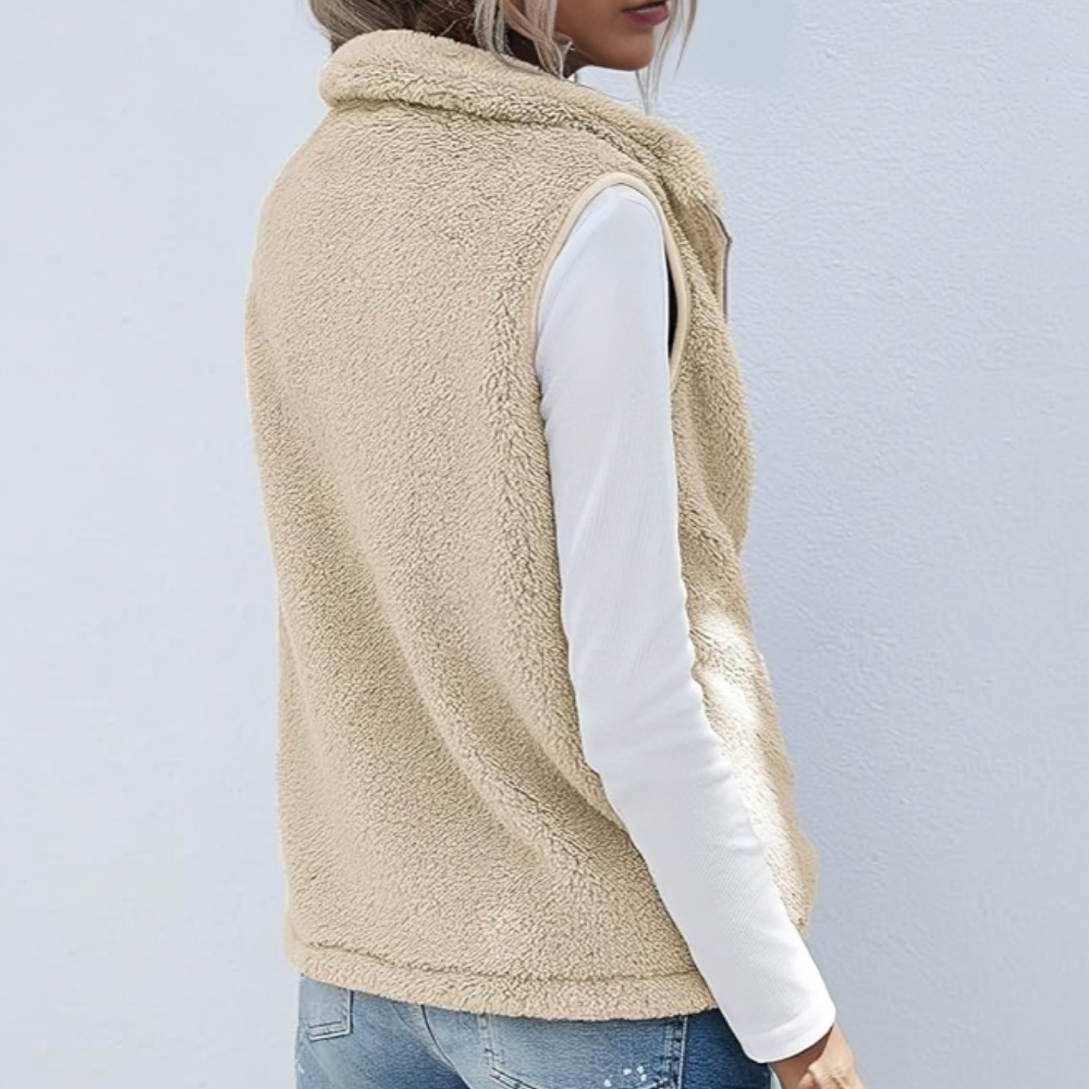 Dames fleece vest met rits - Adrielle