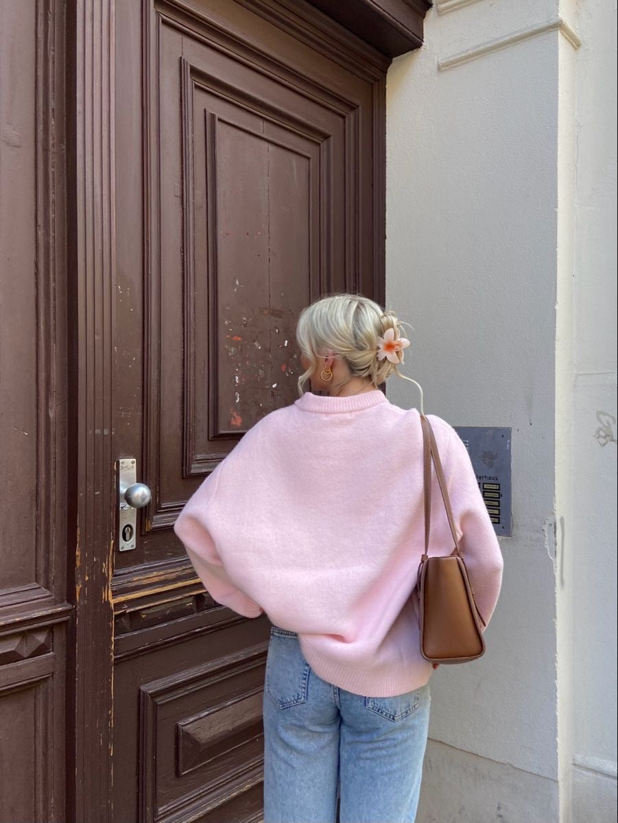 Zacht gebreide oversized damestrui casual stijl - Karina