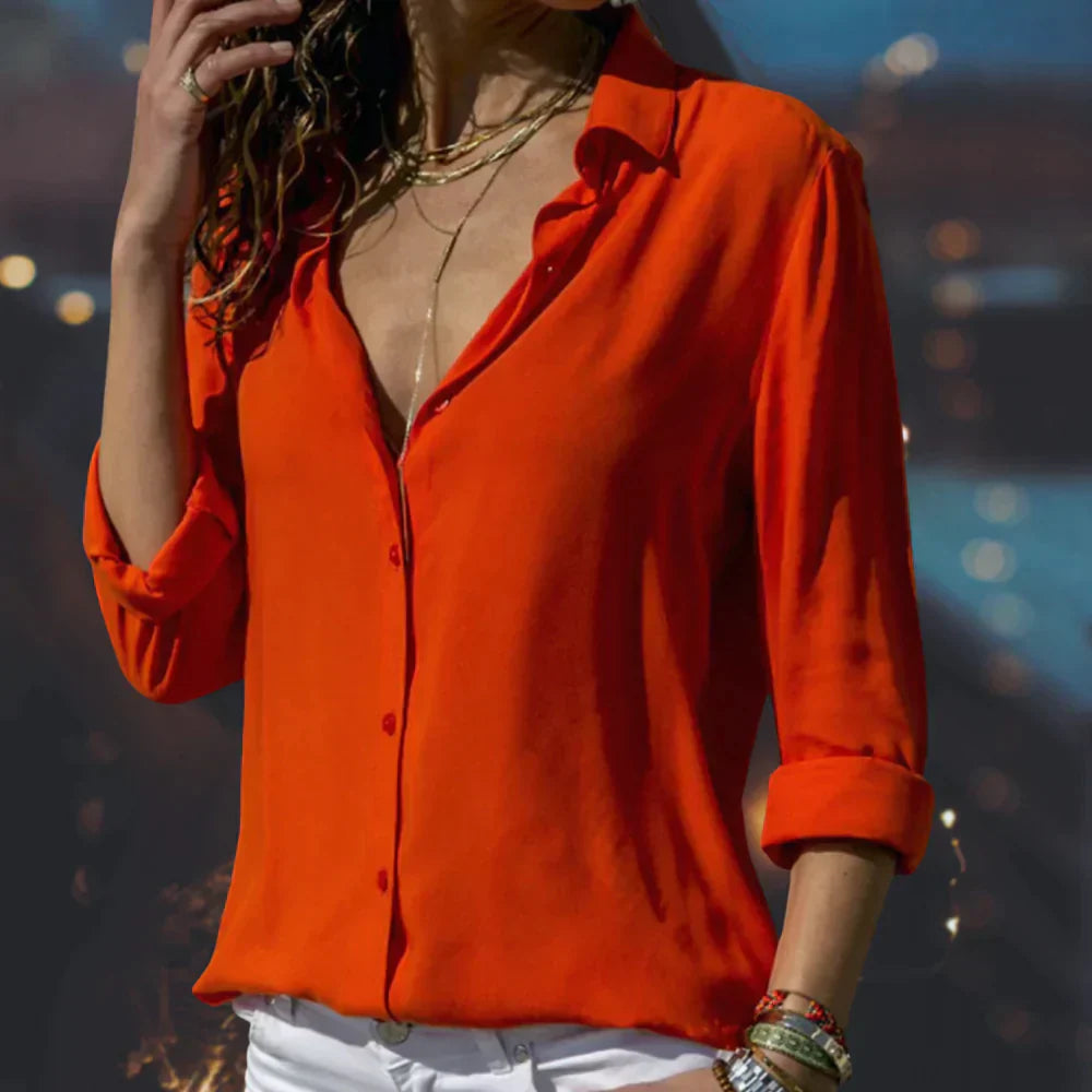 Monika - Feestelijke damesblouse - licht en elegant voor de lente