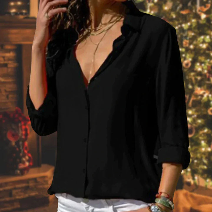 Monika - Feestelijke damesblouse - licht en elegant voor de lente