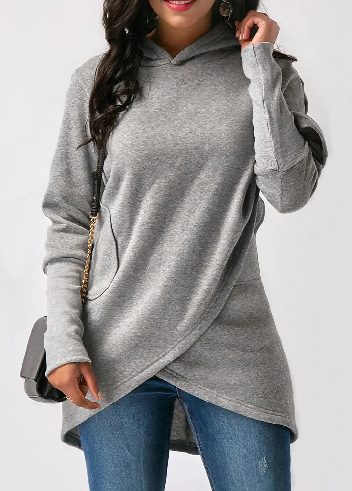 EMERSYN - Stijlvolle asymmetrische hoodie