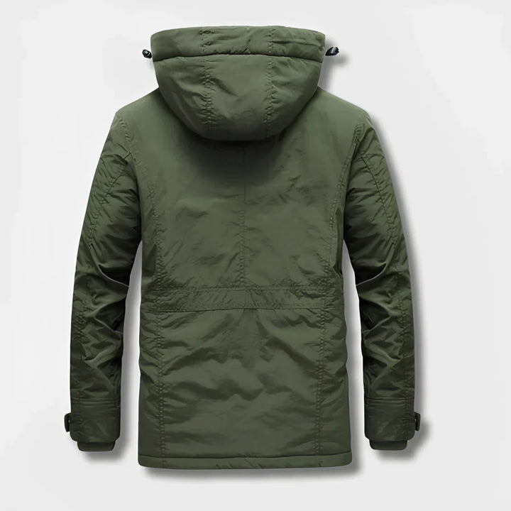 ERIC - Multi-pocket parka met gevoerde capuchon