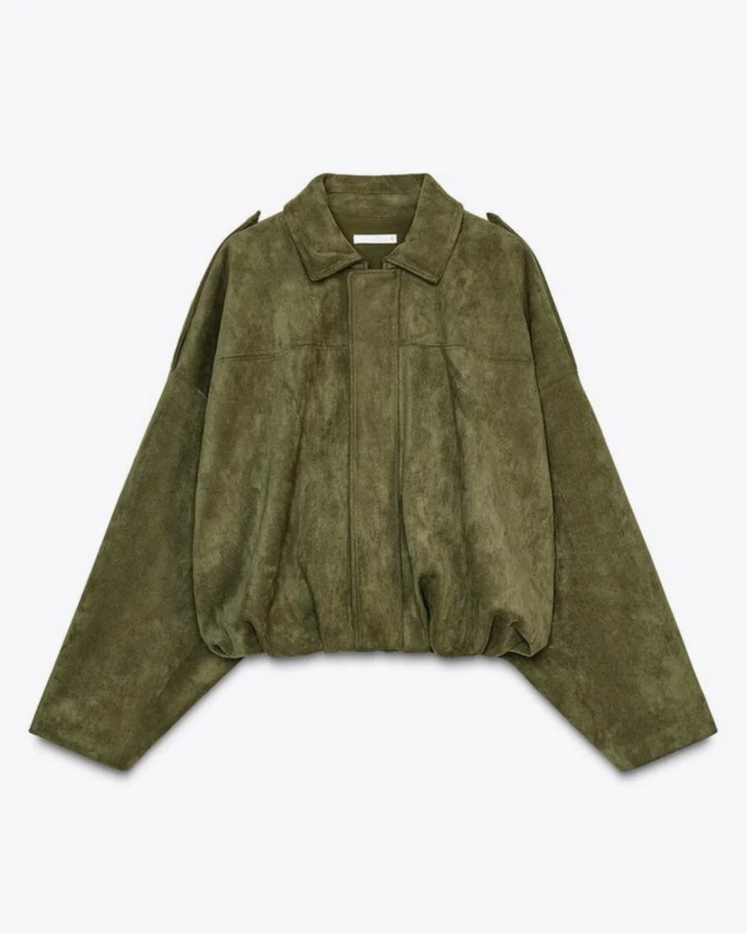 Oversized damesjack van vegan suèdeleer - Fabiane
