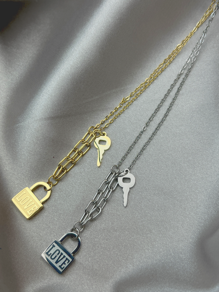 Love Lock ketting 14K verguld