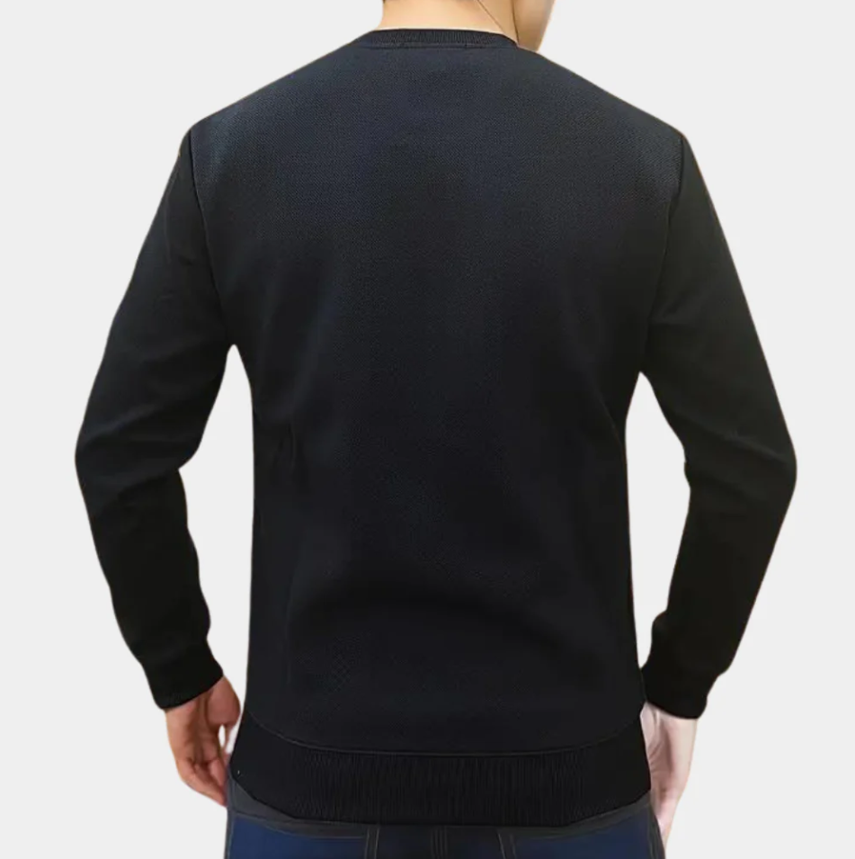 Comfortabel heren sweatshirt met een ronde halslijn