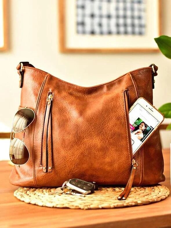 Gesina - Stijlvolle vintage leren tas