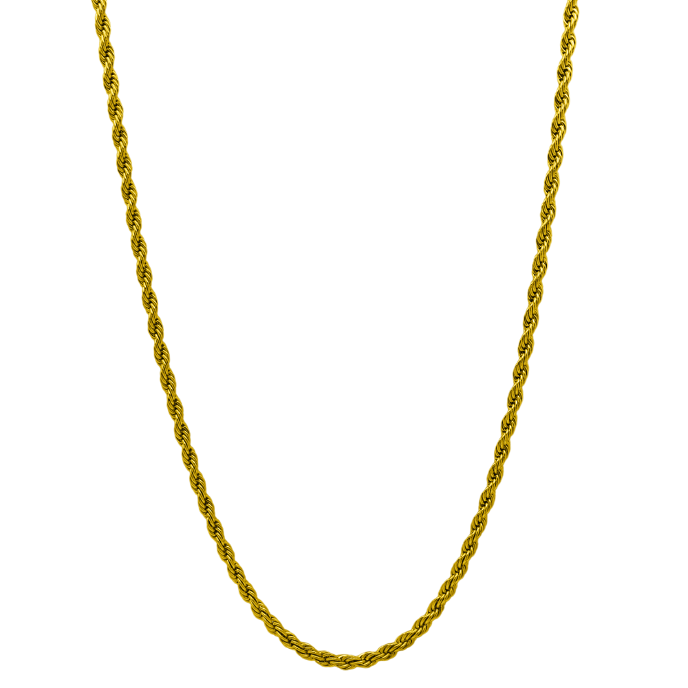 Gedraaide ketting 18K verguld