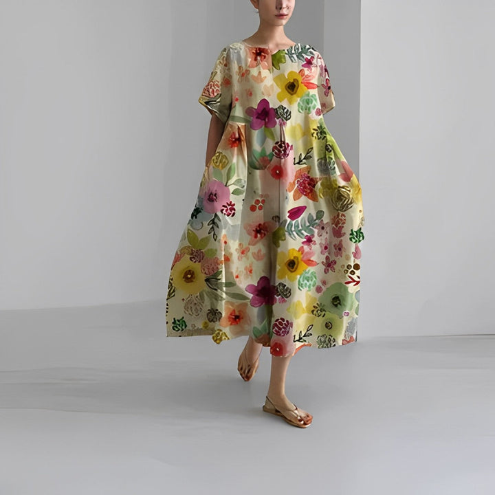 Katarina - Boho bloemenjurk voor een stijlvolle verschijning