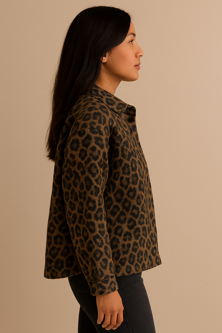Damesjas met luipaardprint - Leandra