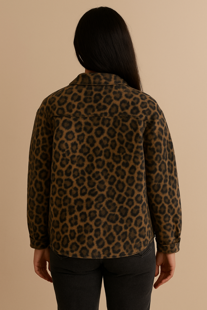 Damesjas met luipaardprint - Leandra