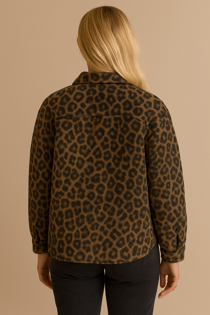 Damesjas met luipaardprint - Leandra