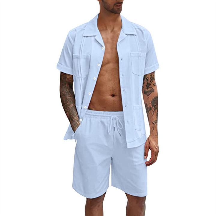 LANDON - Stijlvol overhemd en korte broek