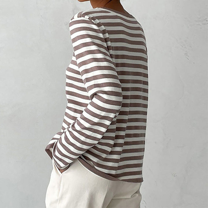 EleganceStripe Shirt Lange Mouw