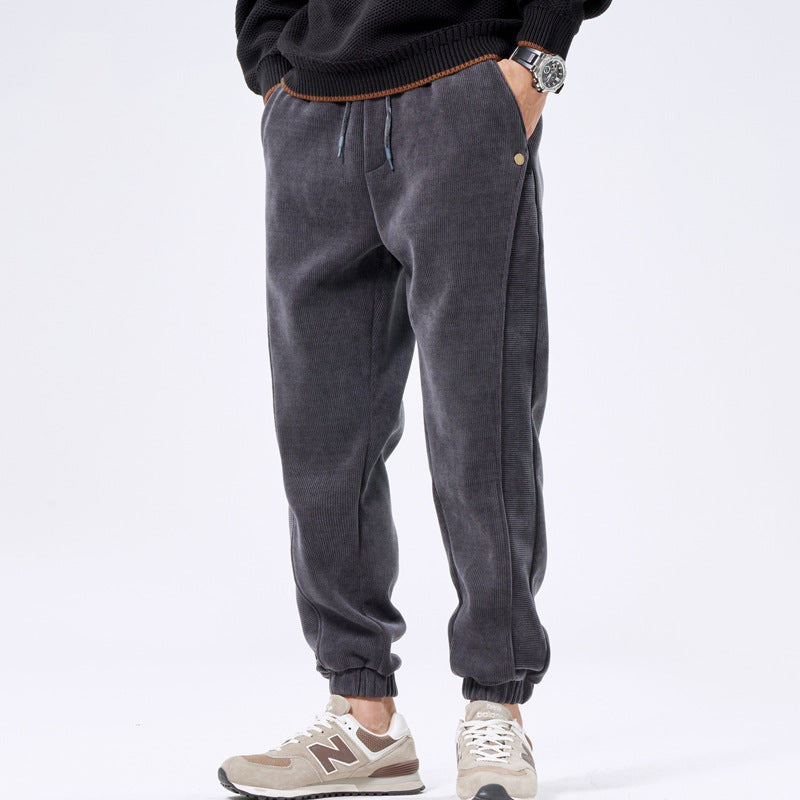 Jogger in ribfluweel - Leandro