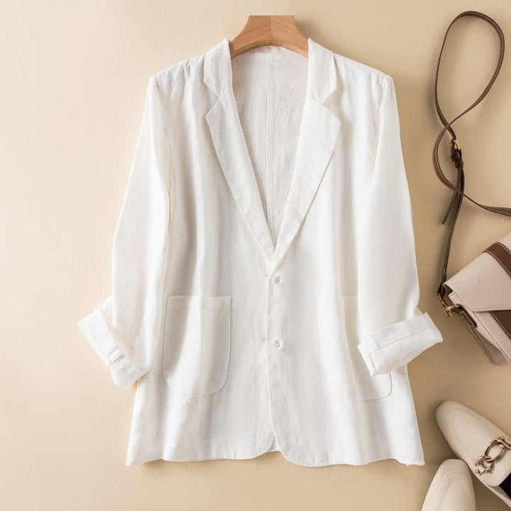 Licht linnen blazer - Amelie