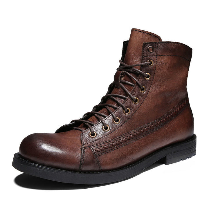 Herenlaarzen in vintage leer - Pierre