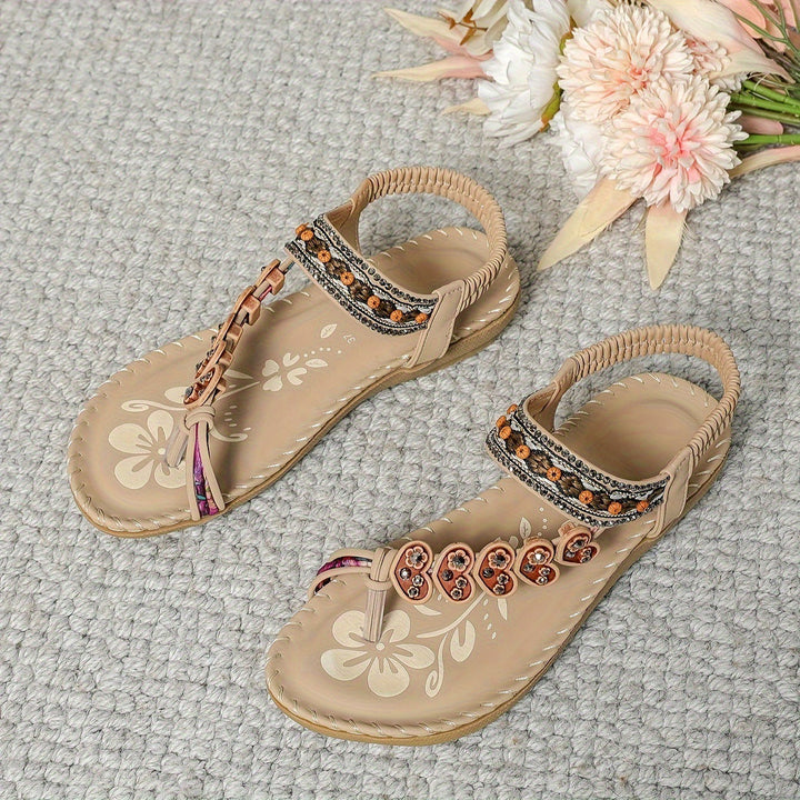 Geborduurde damessandalen in bohemian stijl - Alma