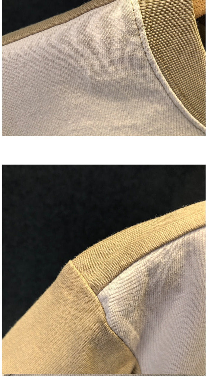Katoenen T-shirt voor heren met minimalistische print in urban stijl - Damián