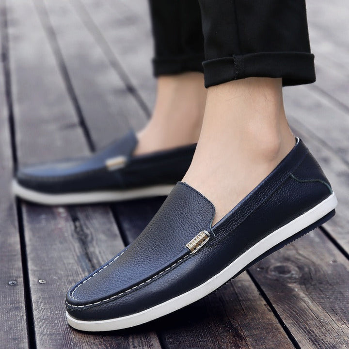 Heren mocassins van synthetisch leer met flexibele zool - Marcos