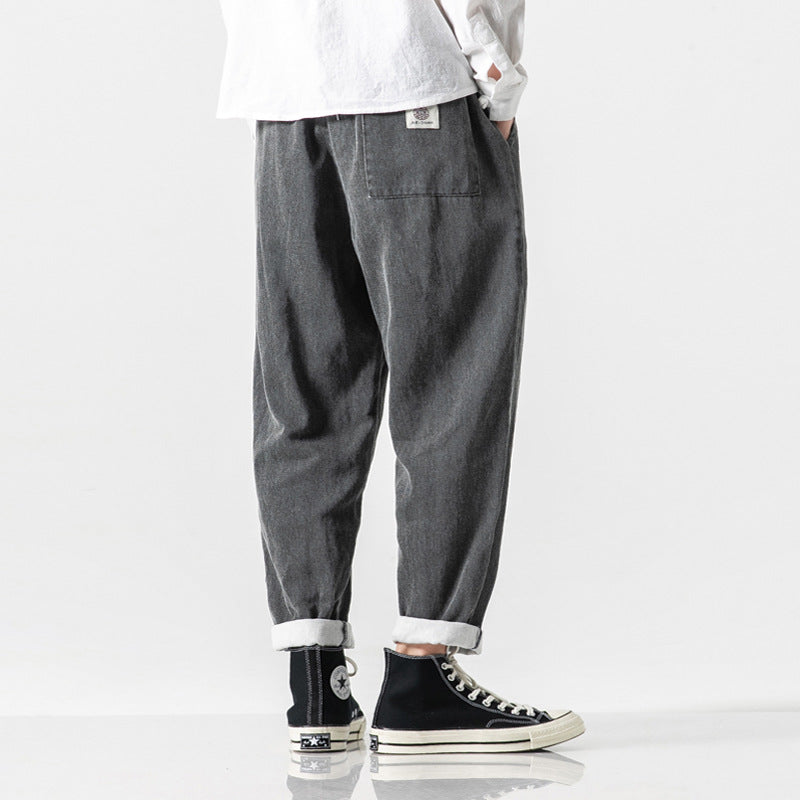 Losse denim herenbroek - Enzo