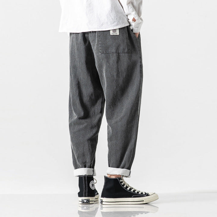 Losse denim herenbroek - Enzo
