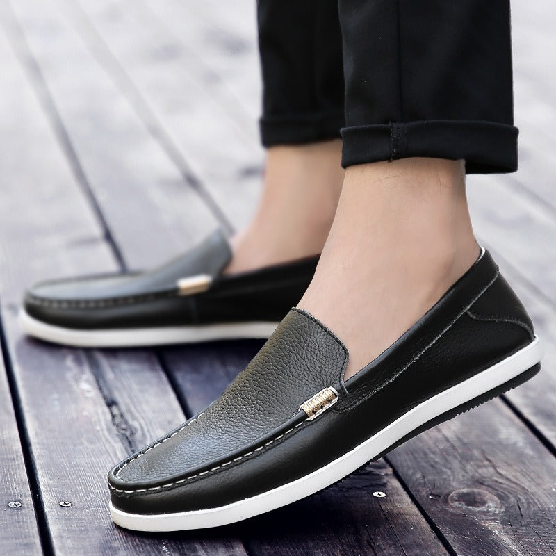 Heren mocassins van synthetisch leer met flexibele zool - Marcos