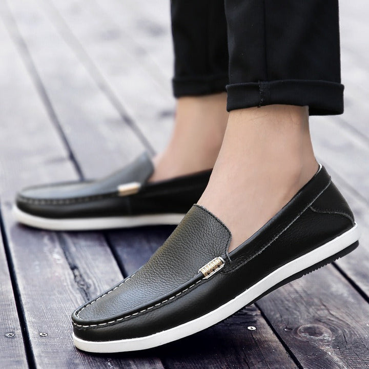 Heren mocassins van synthetisch leer met flexibele zool - Marcos