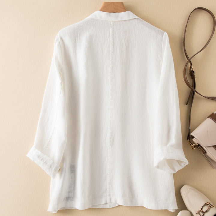 Licht linnen blazer - Amelie