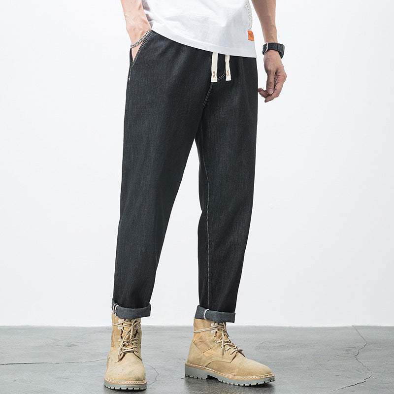 Rechte denim herenbroek - Leonidas