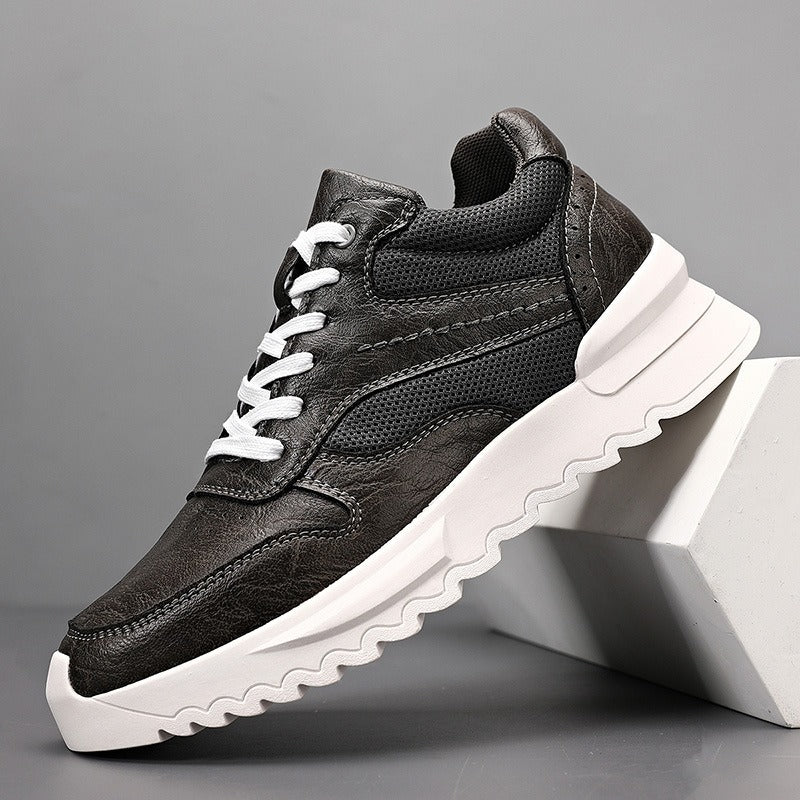 Heren sneakers synthetisch leer dikke zool - Mateo