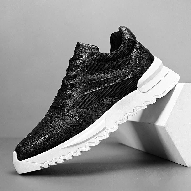 Heren sneakers synthetisch leer dikke zool - Mateo
