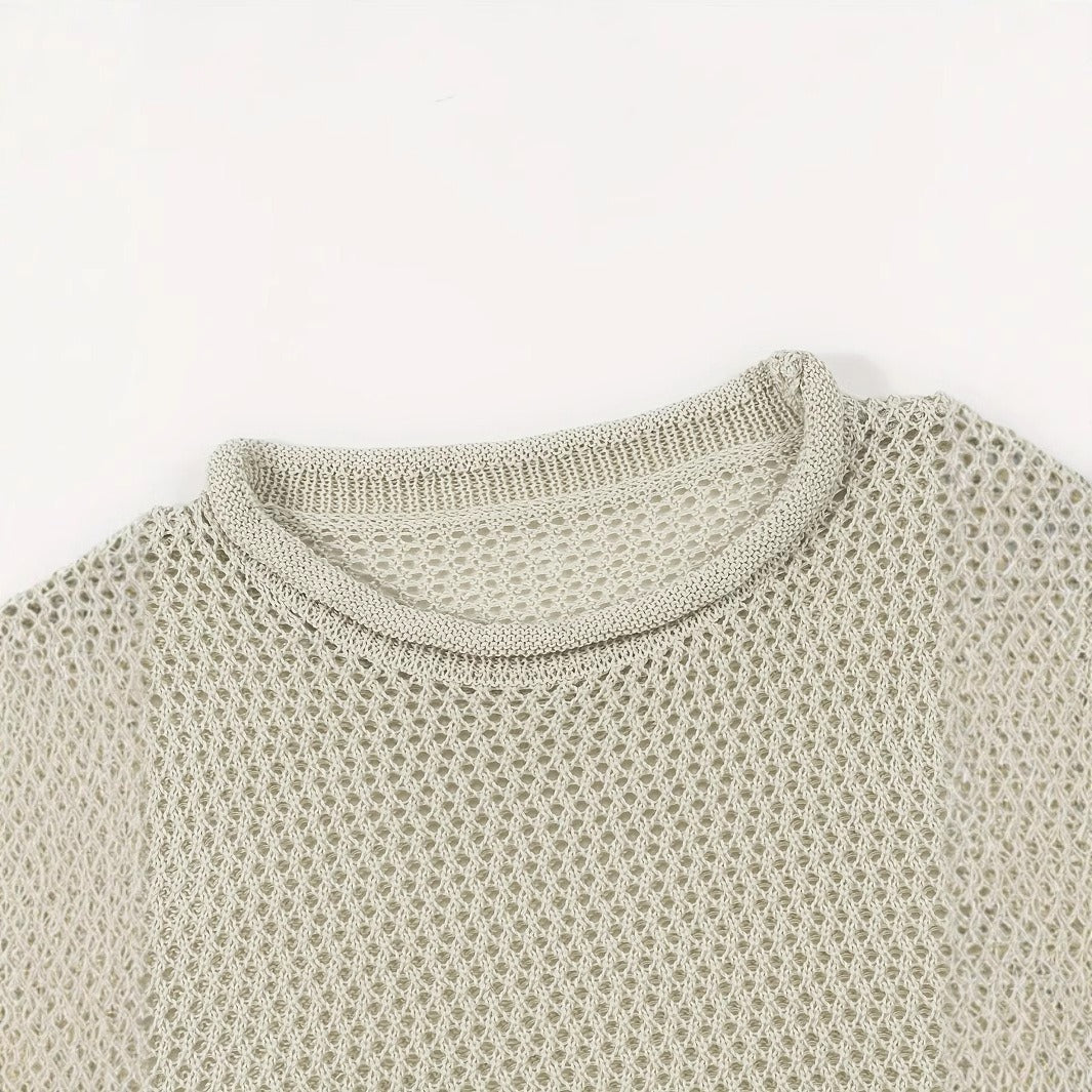 Herengilet zonder mouwen urban style opengewerkte stof - Elias